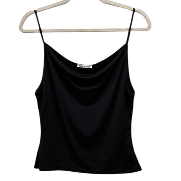 NWT Reformation Emmett Knit Top In Black - Picture 2 of 7